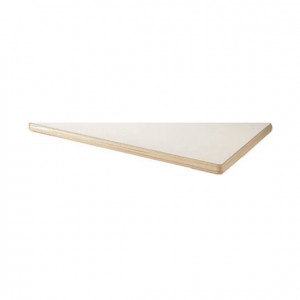 Plano de mesa triangular de madera con bordes redondeados para niños GA0242010
