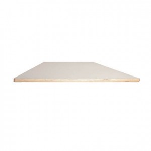 Tablero de mesa tropezoidal de madera con bordes redondeados para niños GA0241810