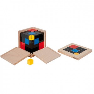 Cubo de trinomio, GM0430000, material montessori, matemáticas, material escolar infantil.