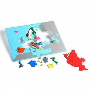 Puzzle mapa de Europa, GM226B000, material montessori, geografía, material escolar infantil.