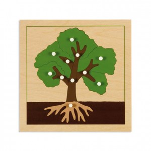 Puzzle árbol, GM214AN00, material montessori, botánica, material escolar infantil.