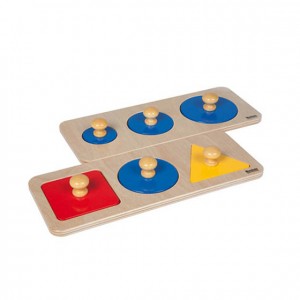 Puzzle de madera, círculos y primeras formas, GM2711N00, material montessori, juegos, material escolar infantil.